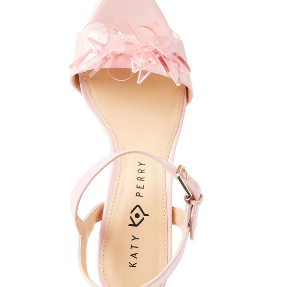 NEW Katy Perry Kelsi Rose Pink Patent Sandals 5.5 - Picture 4 of 7